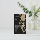 スタイリストの名刺2の-味方される-垂直 名刺 (スタンド正面)