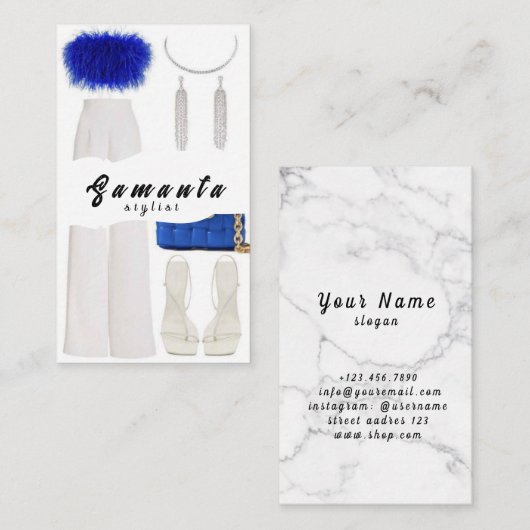 スタイリストの名刺 名刺 (正面/裏面)