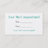 スタイリストの名刺-子供の美容院 予約カード (裏面)