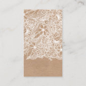 スタイリストの白のこんにちは花のクラフトのタイポグラフィ 名刺 (裏面)