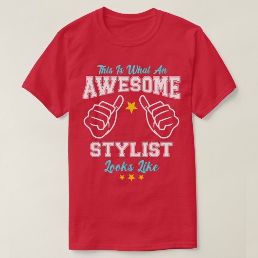 スタイリストの素晴らし外観は1 Tシャツ (デザイン正面)
