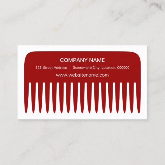 スタイリストの美容院 名刺 (裏面)