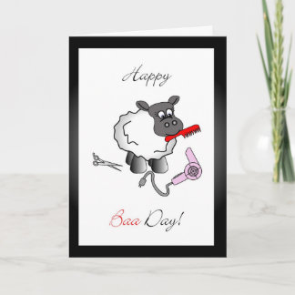 スタイリストの誕生日の挨拶状 カード