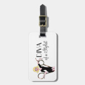"スタイリストのDiva"荷物タグ ラゲッジタグ (正面縦)