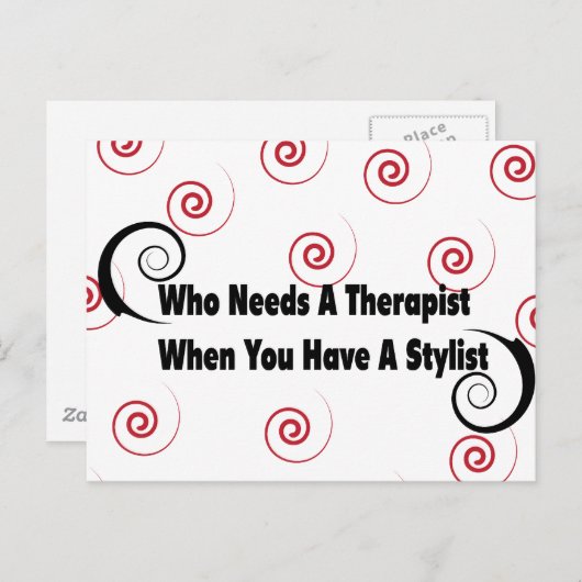 (スタイリストを持っているときにセラピストが必要なユーザー) ポストカード (正面/裏面)
