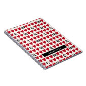 スタイリストアモーアハートノートパテントレインギフト ノートブック (右側)