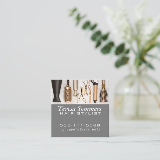 スタイリストツーモダンル スクエア名刺 (スタンド正面)