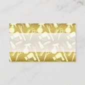 スタイリストツール金ゴールドグリッタールクス 名刺 (裏面)