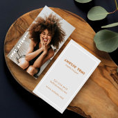 スタイリストトレンディー縦写真撮影カジュアル 名刺