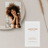スタイリストトレンディー縦写真撮影カジュアル 名刺