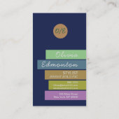 スタイリストヘアマーメイドカスタムテンプレートアートプリント 名刺 (裏面)