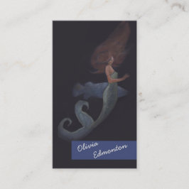 スタイリストヘアマーメイドカスタムテンプレートアートプリント 名刺