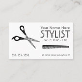スタイリストホワイトアポイントメント 名刺 (正面)
