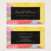 スタイリストモダントロピカルカラーズ名刺 (正面&裏面)