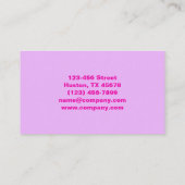 スタイリストモダンマニキュリストネイルアーティストネイルサロン 名刺 (裏面)