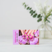 スタイリストモダンマニキュリストネイルアーティストネイルサロン 名刺 (スタンド正面)