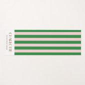 スタイリストライプストパーソナライズされたギフトモノグラムロゴ ヨガマット (正面(横))