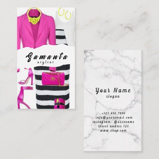 スタイリスト名刺 名刺 (正面/裏面)