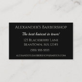 スタイリスト理容師ツール個人用名刺 名刺 (裏面)