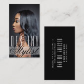 スタイリスト美しいヘアサロンドレッサー理容師ショップ 名刺 (正面/裏面)