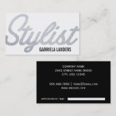 スタイリスト |グリッタースクリプト(アポイントメントカード) 予約カード (正面/裏面)