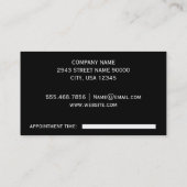 スタイリスト |グリッタースクリプト(アポイントメントカード) 予約カード (裏面)