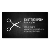 スタイリスト |シアーズ |濃いテクスチャの背景 マグネット名刺 (正面)