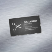 スタイリスト |シアーズ |濃いテクスチャの背景 マグネット名刺 (インサイチュ)