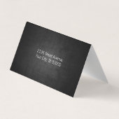 スタイリスト |シアーズ |濃いテクスチャの背景 名刺 (裏面)