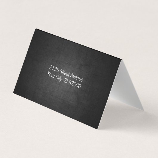 スタイリスト |シアーズ |濃いテクスチャの背景 名刺 (裏面)