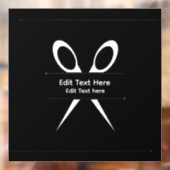 スタイリスト バーバー ハサミ ウィンドウサイン (シート2)