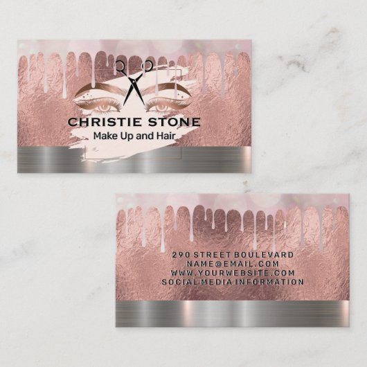 スタイリスト |ムアバラ金箔 |《写真》ぼけ味滴 名刺 (正面/裏面)