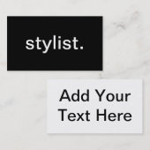 スタイリスト 名刺 (正面/裏面)