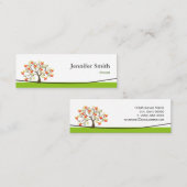 スタイリスト – 旋回ツリーお洒落アイコン スキニー名刺 (正面/裏面)