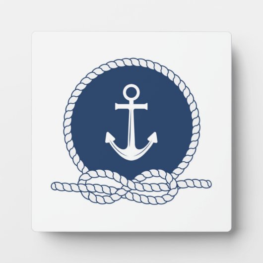 スタイリッシュいかり及びロープ フォトプラーク (正面)