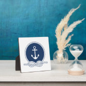 スタイリッシュいかり及びロープ フォトプラーク (インサイチュ)