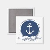 スタイリッシュいかり及びロープ マグネット (正面/裏面)