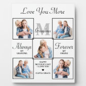 スタイリッシュおばあちゃんパーソナライズされた5フォトコラージュ フォトプラーク (正面)