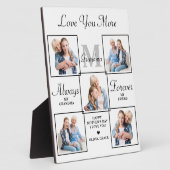スタイリッシュおばあちゃんパーソナライズされた5フォトコラージュ フォトプラーク (側面)