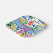 スタイリッシュおもしろいカラフルおめでとう ペーパープレート (傾斜あり)