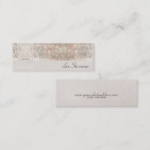 スタイリッシュおもしろいモダントレンディーシルバーシークイン スキニー名刺 (正面/裏面)