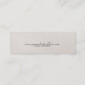 スタイリッシュおもしろいモダントレンディーシルバーシークイン スキニー名刺 (裏面)