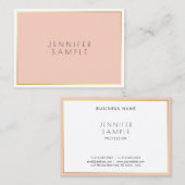 スタイリッシュお洒落エレガントプロフェッショナルモダン 名刺 (正面/裏面)