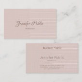 スタイリッシュお洒落デザインエレガントカラーズラグジュアリートレンディー 名刺 (正面/裏面)