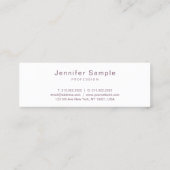 スタイリッシュお洒落モダンデザインプロフェッショナル スキニー名刺 (裏面)