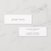 スタイリッシュお洒落モダンデザインプロフェッショナル スキニー名刺 (正面/裏面)