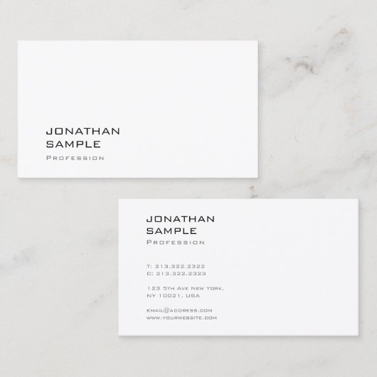 スタイリッシュお洒落モダンデザインプロフェッショナル 名刺 (正面/裏面)