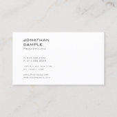 スタイリッシュお洒落モダンデザインプロフェッショナル 名刺 (裏面)