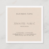 スタイリッシュお洒落モダン図デザインプロフェッショナル スクエア名刺 (正面)