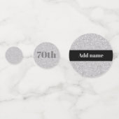 スタイリッシュかわいらしパーソナライズされた生誕紙吹雪70日 コンフェッティ (正面)